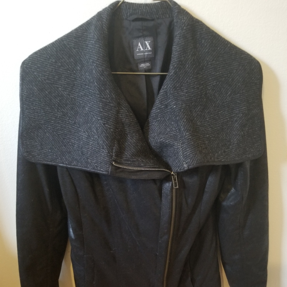 Chic Armani Exchange Moto Jacket - Picture 2 of 3